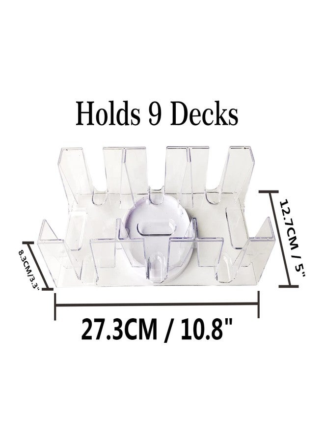 Yuanhe 9 Deck Rotating-Revolving Playing Card Tray, Card Holder - Image 2
